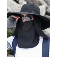 AliExpress Other Summer Fishing Hat with Face Cover UV Sun Protection Outdoor Breathable Windproof Hat for Fishing Hiking Cycling