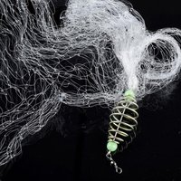 Fishing Net Trap Mesh Luminous Bead Netting Sea Fish Net Tackle Design Copper Shoal Cast Gill Feeder Fishing Trap Accessories