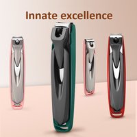 1pc Nail Clippers Stainless Steel Anti Splash Fingernail Cutter Manicure Tools Bionics Design Nail Trimmer Pedicure Scissor