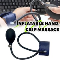 Inflatable Hand Grip Massage Black Strength Training Multi Functional Office Wrist Inflatable Massage Power Supplies Portable