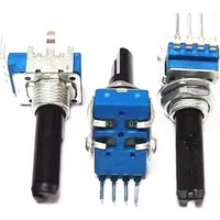 10PCS RK11 B102 B502 B103 B503 B104 4Pin With Click Center Midpoint Mixer Potentiometer 1K 5K 10K Half Shaft Length 23MM 18MM