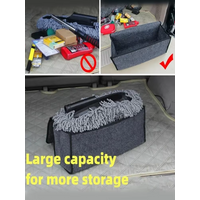 Car Storage Bag Car Trunk soft Organizer Felt Storage Box Accessories Large Anti Slip Compartment Boot Storage Organizer Tooll