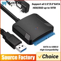 USB 3.0 To SATA III Cable Adapter Hard Drive Sata Converter for 2.5" 3.5" SSD HDD Hard Drive Disk Compatible with 2.5/3.5 Inch