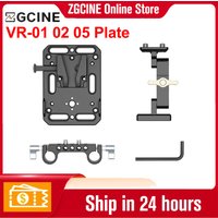 ZGCINE VR-01 02 05 V MOUNT Battery Plate V Lock battery plate adapter W/ 15MM Rod Clamp standard with Automatic Lock Protection