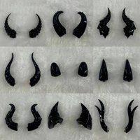 Demon Horn BJD Headwear Accessories Dragon Horn Beast Horn Dark Gothic Horn Costume Accessories Game Party Halloween Custom Made