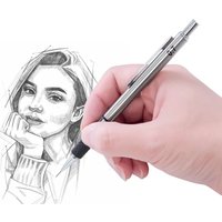 Simple 0.5/0.7/0.9/2.0MM Automatic Pencil Soft Grip Metal Mechanical Pencil Drawing Writing Tool Movable Pencil School Office