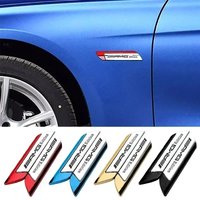 2pcs Car Leaf Board Decorative Stickers for AMG Mercedes Benz C E R M Class CLA GLA C180 W204 W210 W124 W205 W203