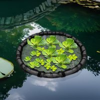Floating Pond Corral Floating Island Planter 17.7inch Netting Planter with Fine Mesh for Water Features Garden Pond Home