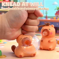 Cute 1PC Capybara Spit Bubble Fidget Decompression pinch toy Relieve Stress Squeeze toy pinch for office and gifts for friends