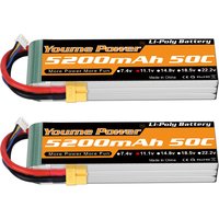 YOUME 5200mah Lipo 2S 3S 4S 6S Batterie 7,4V 11,1V 14,8V 22,2V 50C für RC Flugzeug Hubschrauber Auto Boot Lkw Teile
