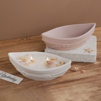 Boat Candle Bowl Silicone Mold DIY Candle Vessel Tray Jar Plaster Cup Resin Concrete Flowerpot Casting Mould Home Decoration