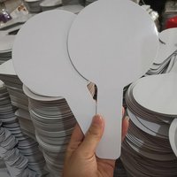 Dry Erase Answer Paddles Handheld Double Sided Paddles Mini White Boards Small White Board Dry Erase Signs Auction Pad 10Pcs