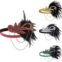 1920s Flapper Dress Accessories Retro Party Props Headband For Wedding Girl Rhinestone Tassels Headpiece〔CC55〕