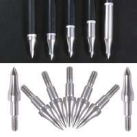 6/12Pcs Archery Points Broadhead 8mm 75/100/125/150/200/250/300Grain Target Field Point Compound Bow Shooting Hunting Tips