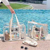 1PC Makeup Bag Large Capacity Portable Transparent Swimming Waterproof Storage for Clothes Travel Essentials Beach Organizer Bag