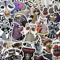 10/50PCS Cartoon Cute Raccoon Trash Panda Graffiti Sticker Suitcase Notebook Refrigerator SkateboardStationeryBoxHelmetWholesale