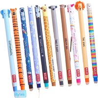 3/11Pcs Animal 0.7mm Erasable Gel Pens 2in1 Writing&Erasing Ballpoint Pen For Students Erasing Writing And Drawing Mistakes