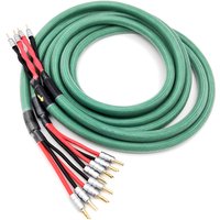 Pair Mcintosh HiFi 4N OFC Copper Silver Plated Speaker Cable Biwire Speaker Wire Banana Plug