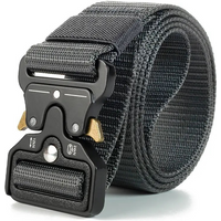 Quick Release Tactical Belt Lightweight Nylon Webbing Heavy Duty Waist Belt for Outdoor Sports Survival Training Men Women