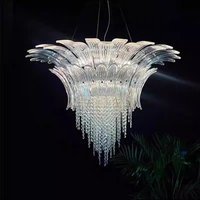 Modern Luxury Crystal Chandelier French Style Ceiling Lamp Pendant Light For Living Room Villa Hall Home Decor Lighting Fixture