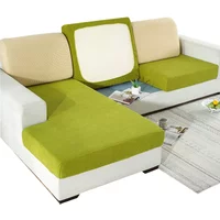 Jacquard Sofa Seat Cushion Cover Elastic Removable Sofa Cover Furniture Protector L Shape Armchair Single Sofa Slipcovers