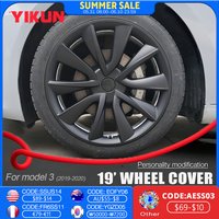 4PCS Wheel Cap Car for Tesla Model 3 19 Inch Hub Cap 2019 2020 Performance Replacement Rim Cover Hubcap Full Cover Accessories