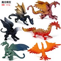Flying Magic Dragon Phoenix Monsters Chinese Dinosaurs Animal Toy Action Figures Model PVC Collection Decoration Kids X-mas Gift