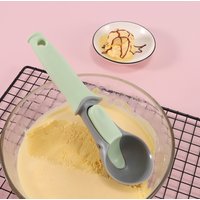 Plastic Ice Cream Scoop Melon Baller Kitchen Gadget Dual Purpose Scooper for Gelato Fruit Popsicle Dessert Tool