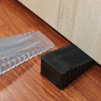 Silicone Rubber Safety Door Stop Wedge Anti Collision Moveable Door Stopper Door Barrier For Home Protection