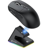 55g Ultra Light ATTACK SHARK X6 Tri-mode Gaming Mouse PAW3395 BT5.2 2.4G Magnetic Charging RGB Mice For PC Laptop