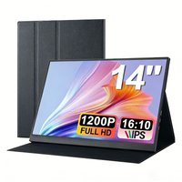 14 Inch Portable Monitors 1.2K Full HD PC Second Screen Extend Monitor Gaming Portable Display with Type C HDMI