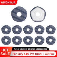 Mop Cloths For Eufy X10 Pro Omni / X9 Pro Robot Vacuum Cleaner Washable Mop Pads Replacement Mop Rags Spare Parts Accessories