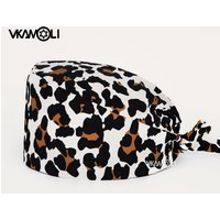 Fashion Leopard Print Scrubs Hat Accesorios Medicos Scrub Caps Health Service Workers Cap Nurse Accessories Surgery Cap Women image 3
