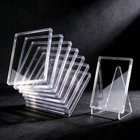 8Pcs Hard Acrylic Toploader Sleeves, Clear Rigid Protectors for Baseball, MTG, TCG & Yu-Gi-Oh! Sports Trading ZSY