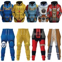 Hammer 40K Dark Blue Ange l3D Printed Hoodie Zipper cosplay Harajuku Streetwear Dark Sweatshirt Unisex Casual Jacket H