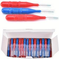 50pcs Hygiene Dental Soft Floss Sticks Toothpick Teeth Cleaning Tooth Flossing Head Plastic Interdental Brush