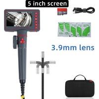 Przegubowy boroskop 2 Way 180 stopni Steering przemysłowy endoskop 4.3 "ekran wodoodporna kamera wideo 8 LED do kanalizacji samochodowej