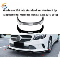 For Mercedes-Benz A-class W176 2016-2018 Late Ordinary Version Front Lip Front Shovel Spoiler Modification Accessories