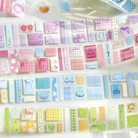TIANZI Cute Y2K 40mm X 3m Masking Tape Adhesive for Planner Journal DIY Scrapbooking Collage Decor Japanese Stationery Stickers
