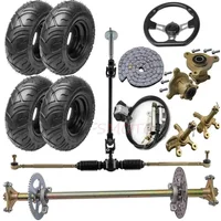 NOT a Whole Kit TDPRO For Go Kart 110cc 740mm Rear Axle OR Steering Wheel /Hub/6-inch Tyres Golf Cart Scooters Quad Bike ATV