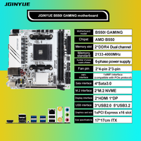 JGINYUE AMD NEW B550 AM4 Mini ITX Motherboard supports Ryzen R5 4000/5000 series processors DDR4 RAM PCI-E 4.0 B550i GAMING