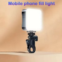 Mini Fill Light Rechargeable Mobile Phone Computer Camera Selfie LightPhotography 180 Degree Rotation Clip-on LED Light