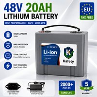 48V 20Ah E-Bike-Akku 18650 Lithium-Akkupack für Elektrofahrrad Motorrad Dreirad 250-3000W Motor Eingebautes BMS Hohe Kapazität Lange Lebensdauer Wiederaufladbarer Akku EU Polen Lager