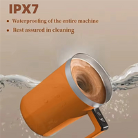 B98A-400ML Mixing Cup LED Temperature Display Coffee Cup Stainless Steel Magnetic Rotating Stirring Coffee Self Stirring Mug