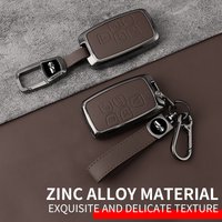 Metal Leather Car Key Case Cover Fob For Land Rover Range Rover Sport Evoque Freelander Velar Discovery 4 Jaguar XE XJ XF Guitar