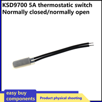 5Pcs KSD9700 5A 250V 35 40C 55C 60C 75C 80C 95C 100C 155C normal close NC Thermostat Thermal Protector fuses Temperature Switch