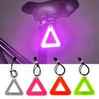 1Pc High Visibility Reflective Signs Triangle Signs Safety Warning for Bicycle Hanging Tag Night Visible Riding Running Safety