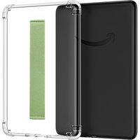 Case for 7" Kindle Paperwhite (12th Generation-2024) Hand Strap Case Ultra Slim Transparent Soft TPU Skin Back Cover Shell