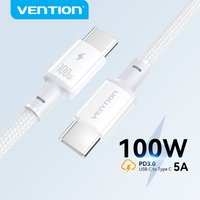 Vention 100W Cable USB Type C To Type C Cable for iPhone 17 16 15 14 Pro iPad Pro 2024 MacBook Pro16" Fast Charging Type-C Cord