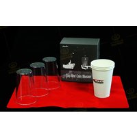 Cup And Coin Illusions Magic Tricks Coin Cross Magic Props Cup Close Up Stage Magie Accessary Magician Magia Funny Mentalism